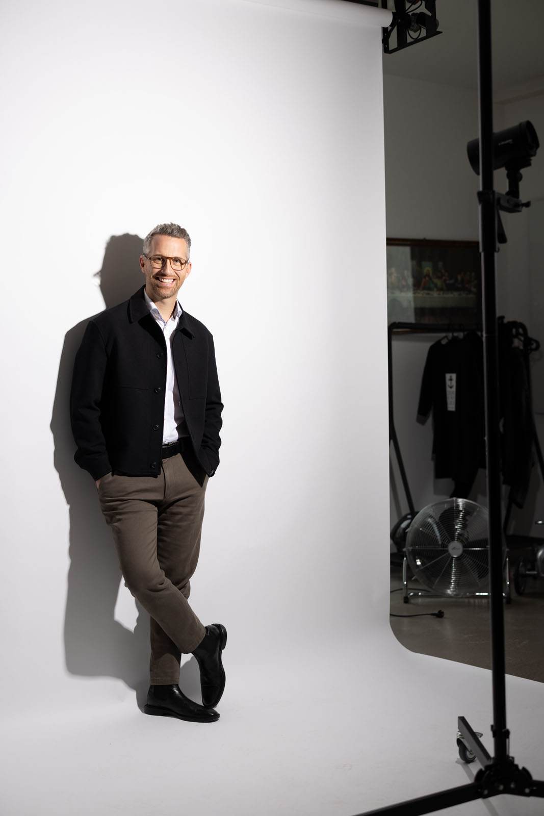 Philip Borckenstein-Quirini im Fotostudio